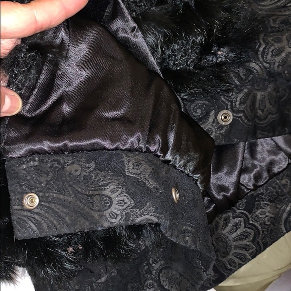 Vintage Marilyn Blumer Rabbit Fur & Leather Coat - Picture 6 of 8